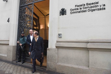 Jose Antonio Alayeto (expresidente Banco Bantierra) a la salida de la Fiscalía Anticorrupción, Madrid 2016